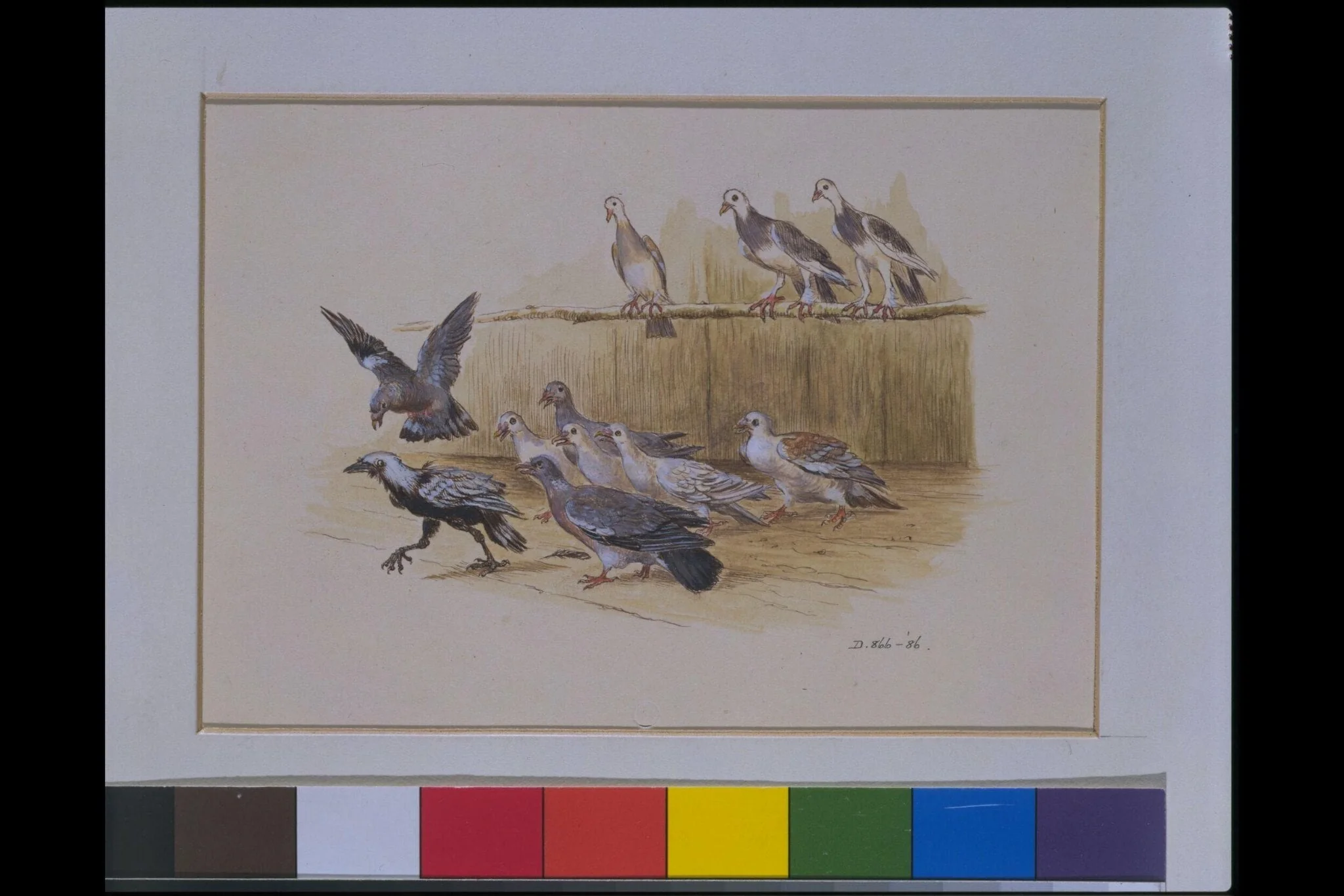 Aesop's Fables, by Randolph Caldecott, watercolor, 1883