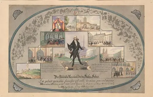 Kelterborn, Ludwig Adam - Malerei, Der Politische Kreislauf oder die Stufen=Folge (Basel-Stadt)
