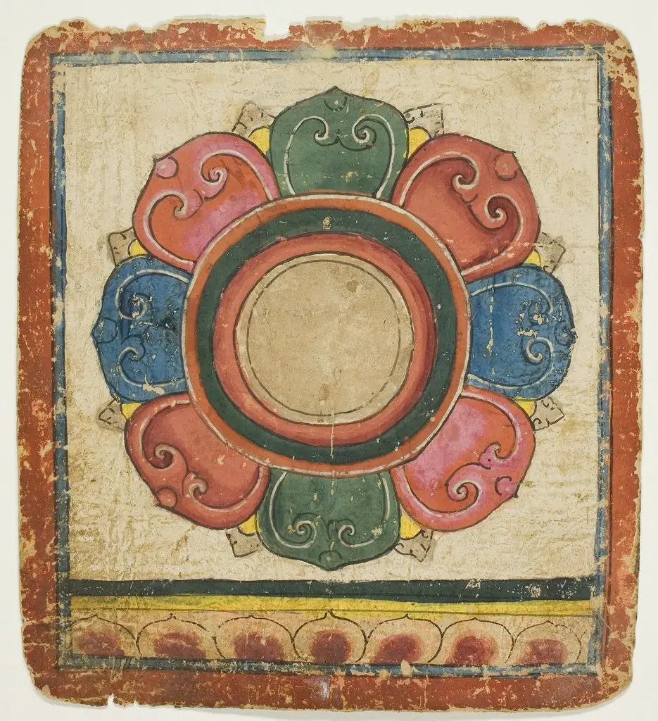Lotus from a Set of Initiation Cards (Tsakali)