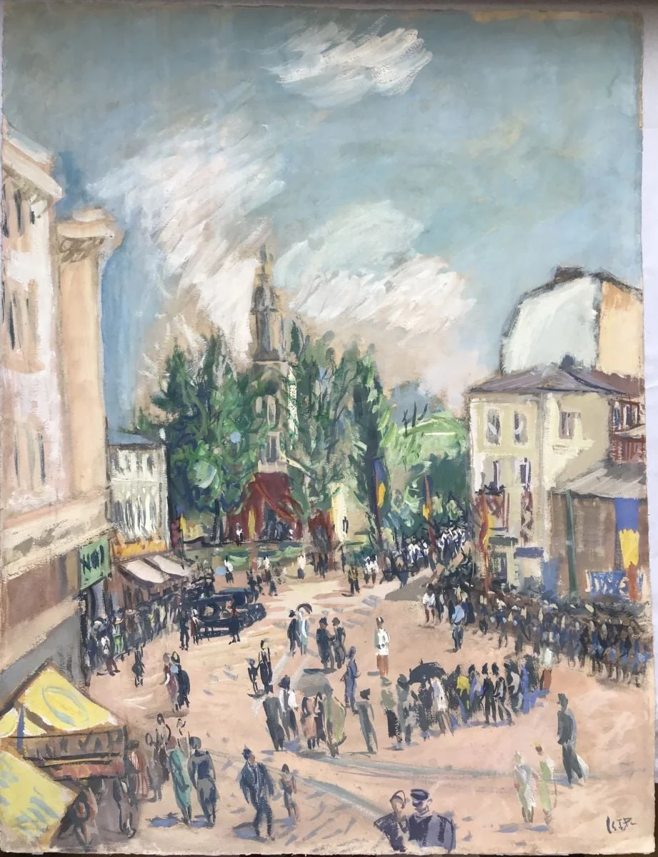 Reînhumarea rămășițelor lui Constantin Brâncoveanu în Biserica Sfântul Gheorghe Nou, by Iosif Iser, unspecified, 1929
