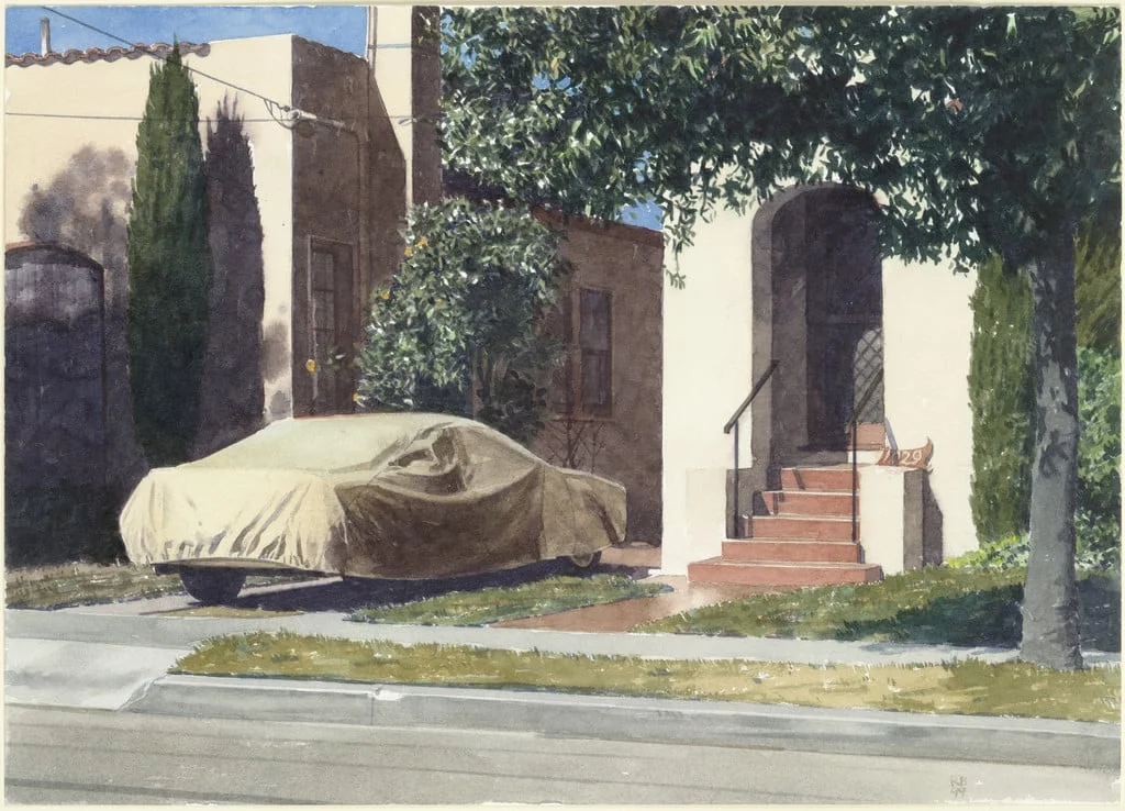 Untitled, by Robert Bechtle, watercolor, 1999