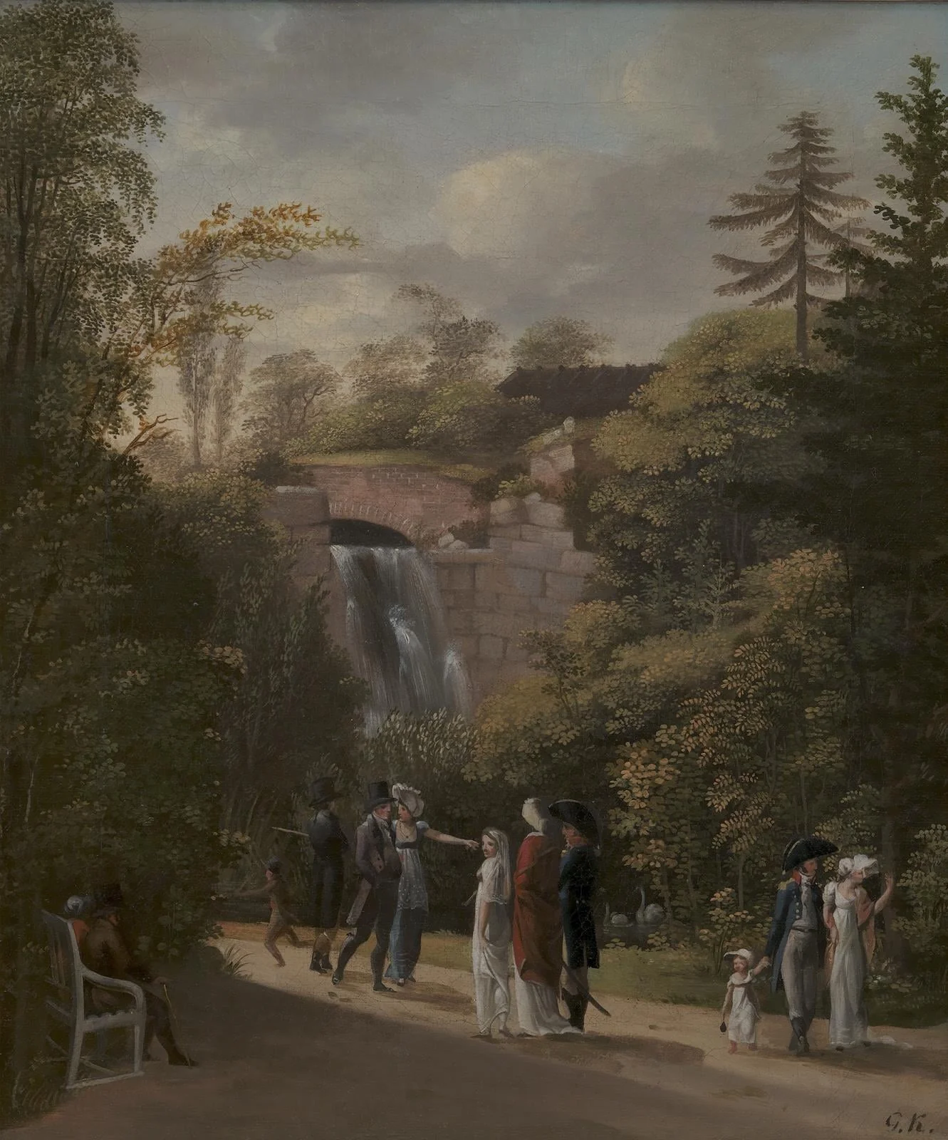 The Cascade in Frederiksberg Garden near Copenhagen