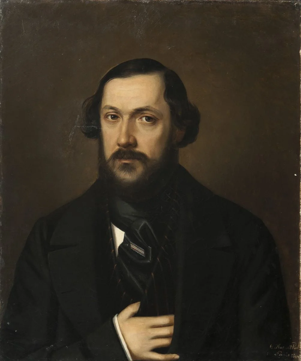 Portret de bărbat-Vasile Mălinescu, by Constantin Daniel Rosenthal, unspecified, 1844