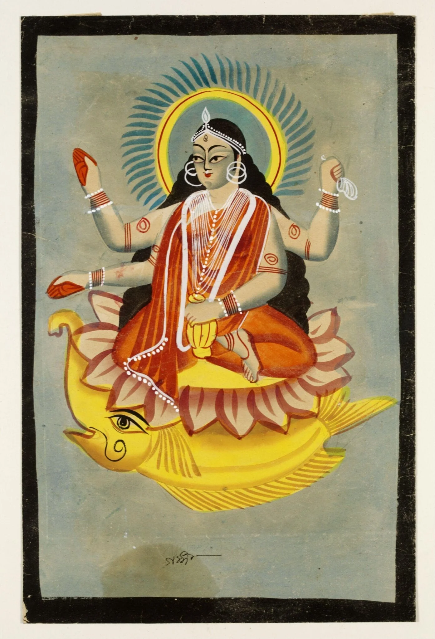 Ganga, by Unknown, paint, 1885