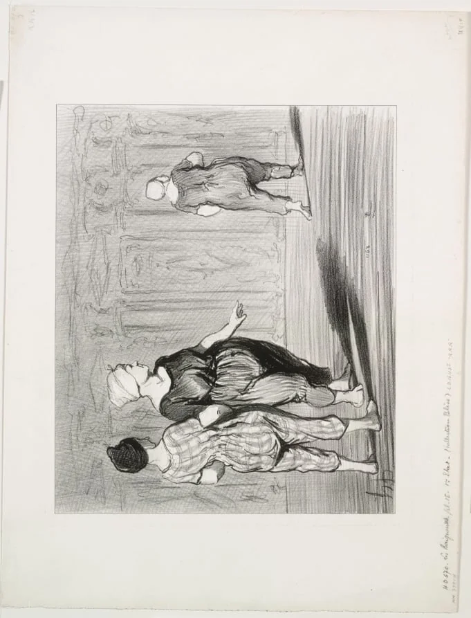 Madame Coquardeau still has a pretty figure after all!..., by Honoré Daumier, 1847