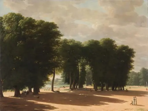 De ingang van het park van Saint-Cloud in Parijs