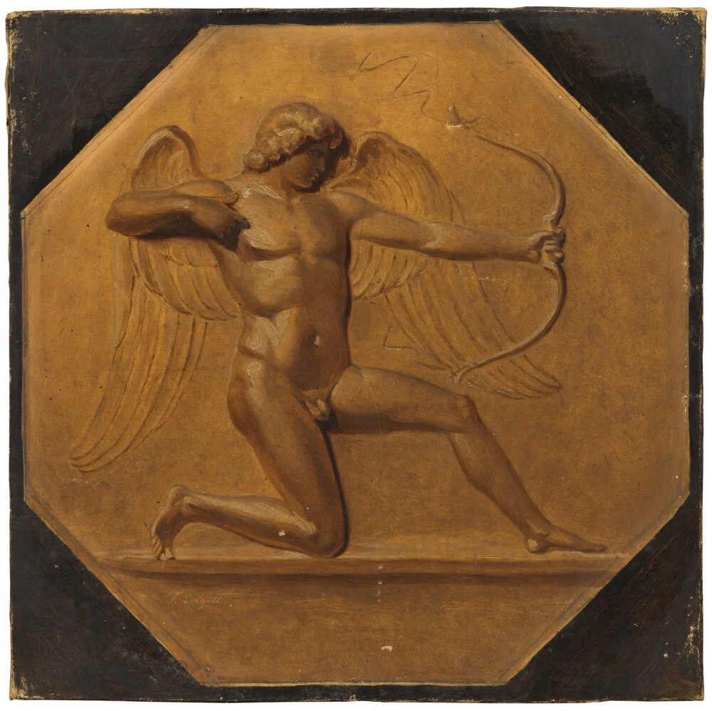 Cupid Fires His Arrow, after a Relief by Johan Tobias Sergel