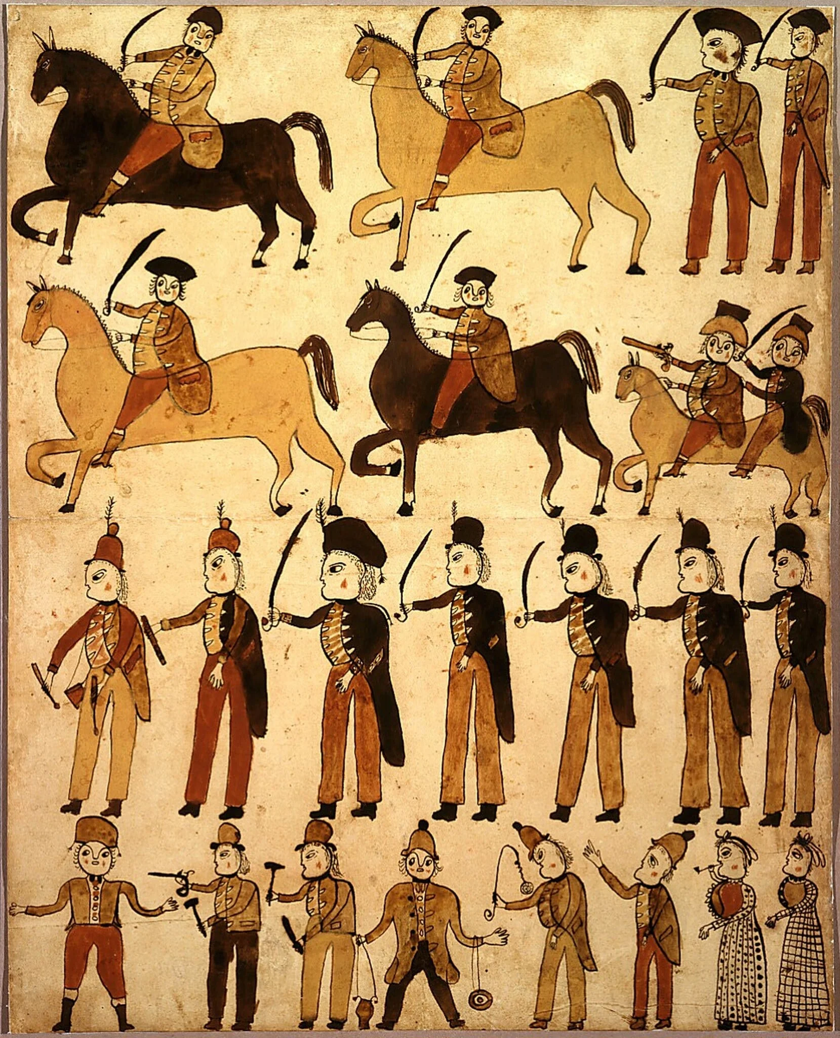 Victory Parade, by American 19th Century, ink, 1801
