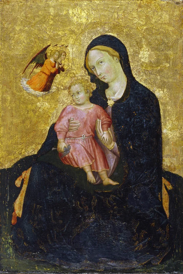 Vierge d'humilité, by Andrea di Bartolo, tempera, 1400