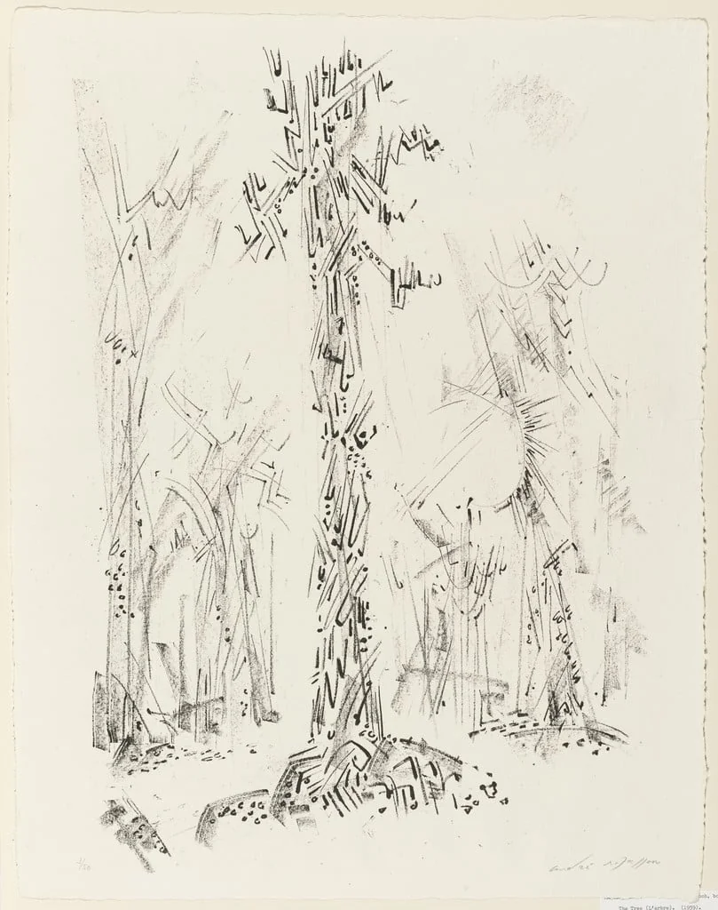 Untitled, by André Masson, ink, 1959