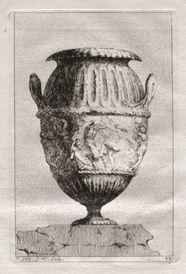Suite of Vases:  Plate 22, by Jacques François Saly, 1746