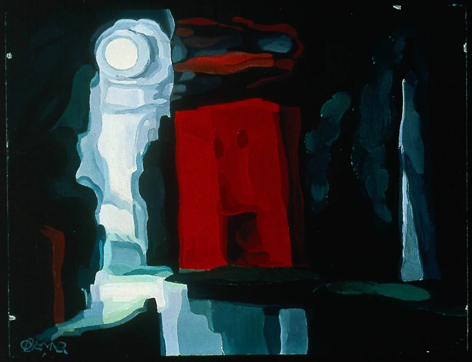 Moon—Night Mood, by Oscar Florianus Bluemner, oil, 1929