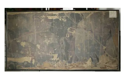 Copy of painting inside the caves of Ajanta (cave 10)