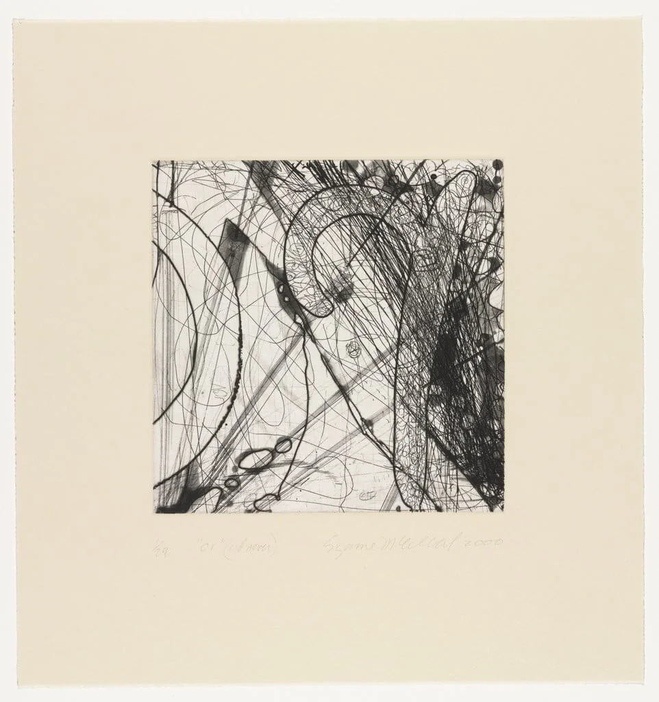 Untitled, by Suzanne McClelland, ink, 2000