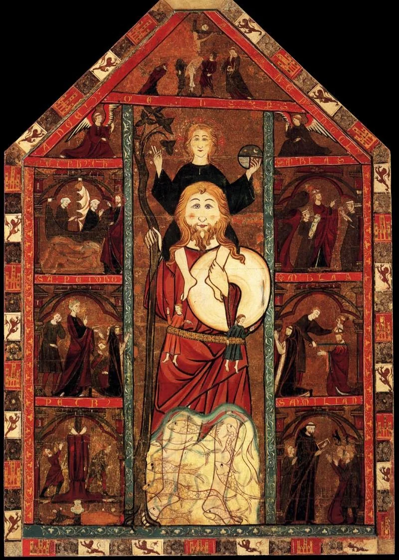 Retable of St Christopher, by Unknown, unspecified, 1350