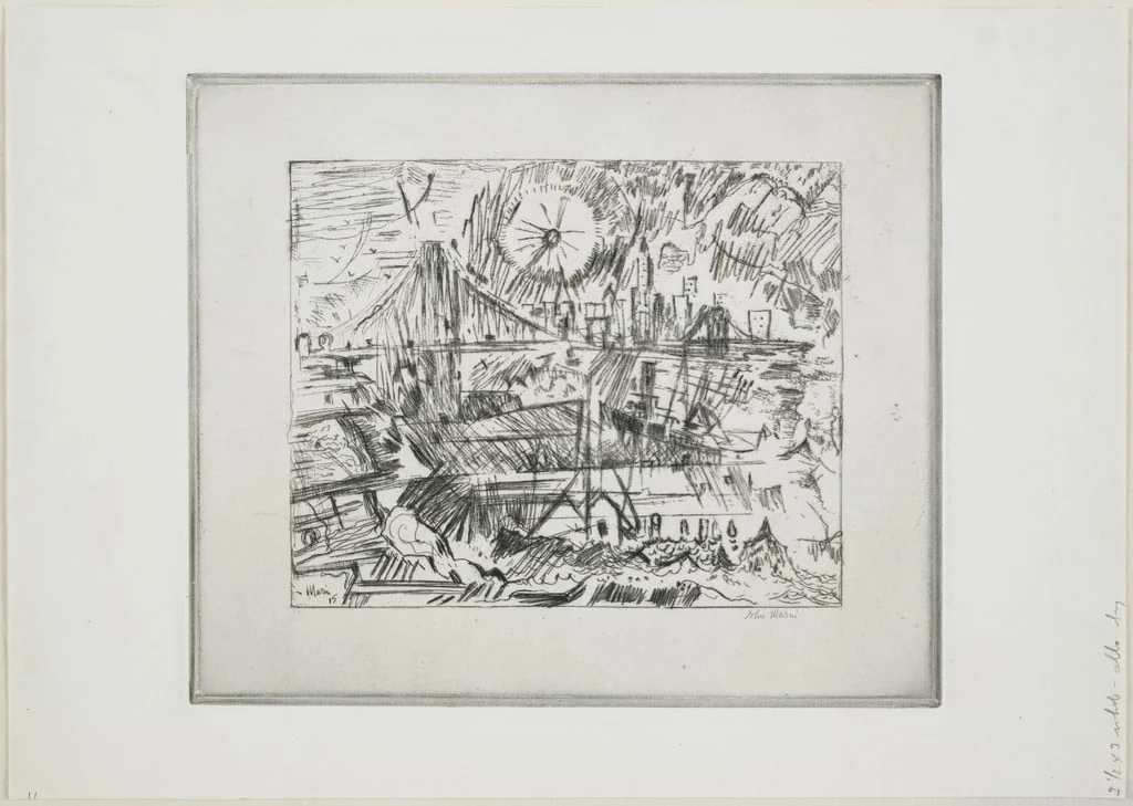 Untitled, by John Marin, ink, 1915