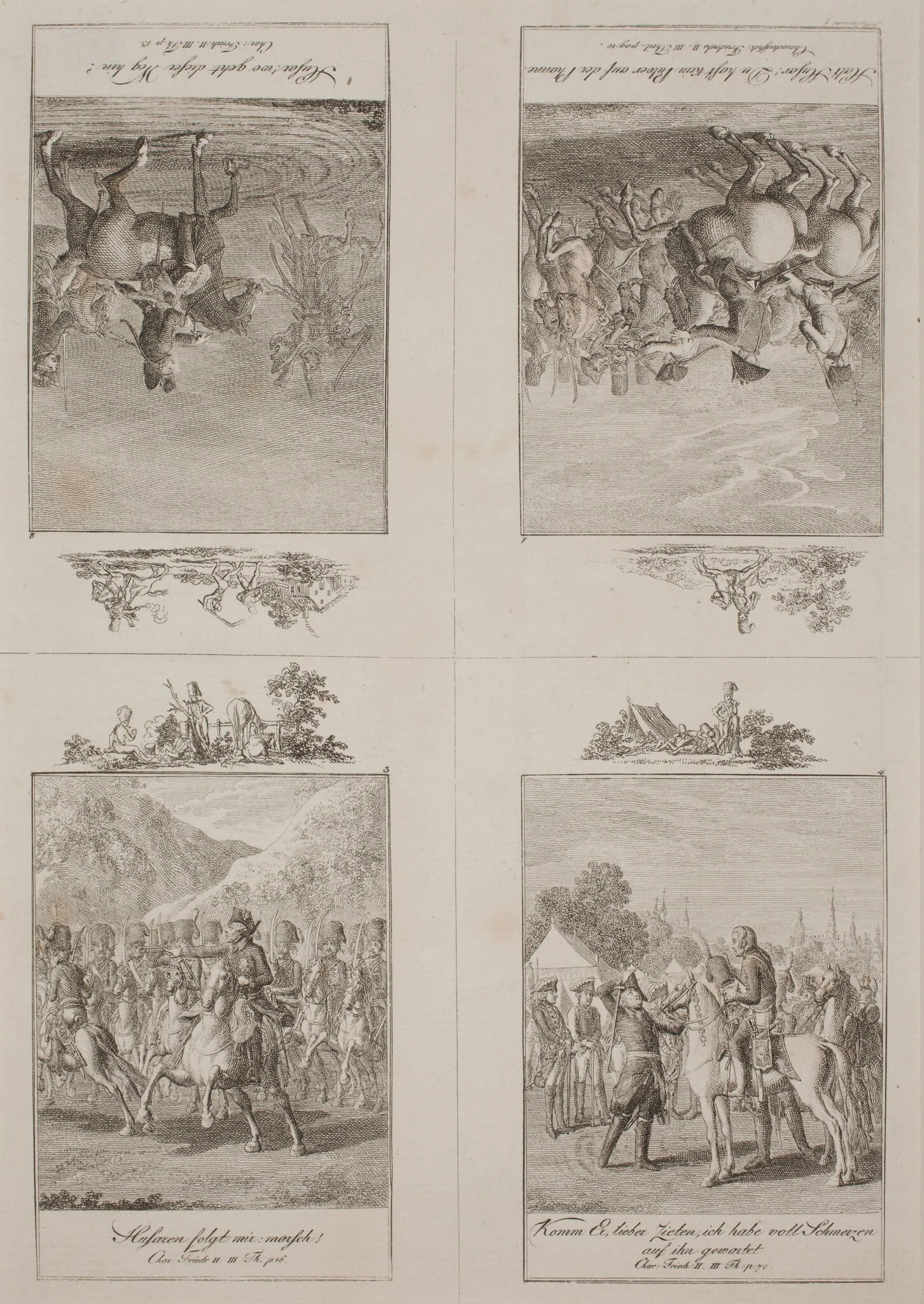 Charakteristik Friedrichs II (Part III), by Daniel Nikolaus Chodowiecki, ink, 1800