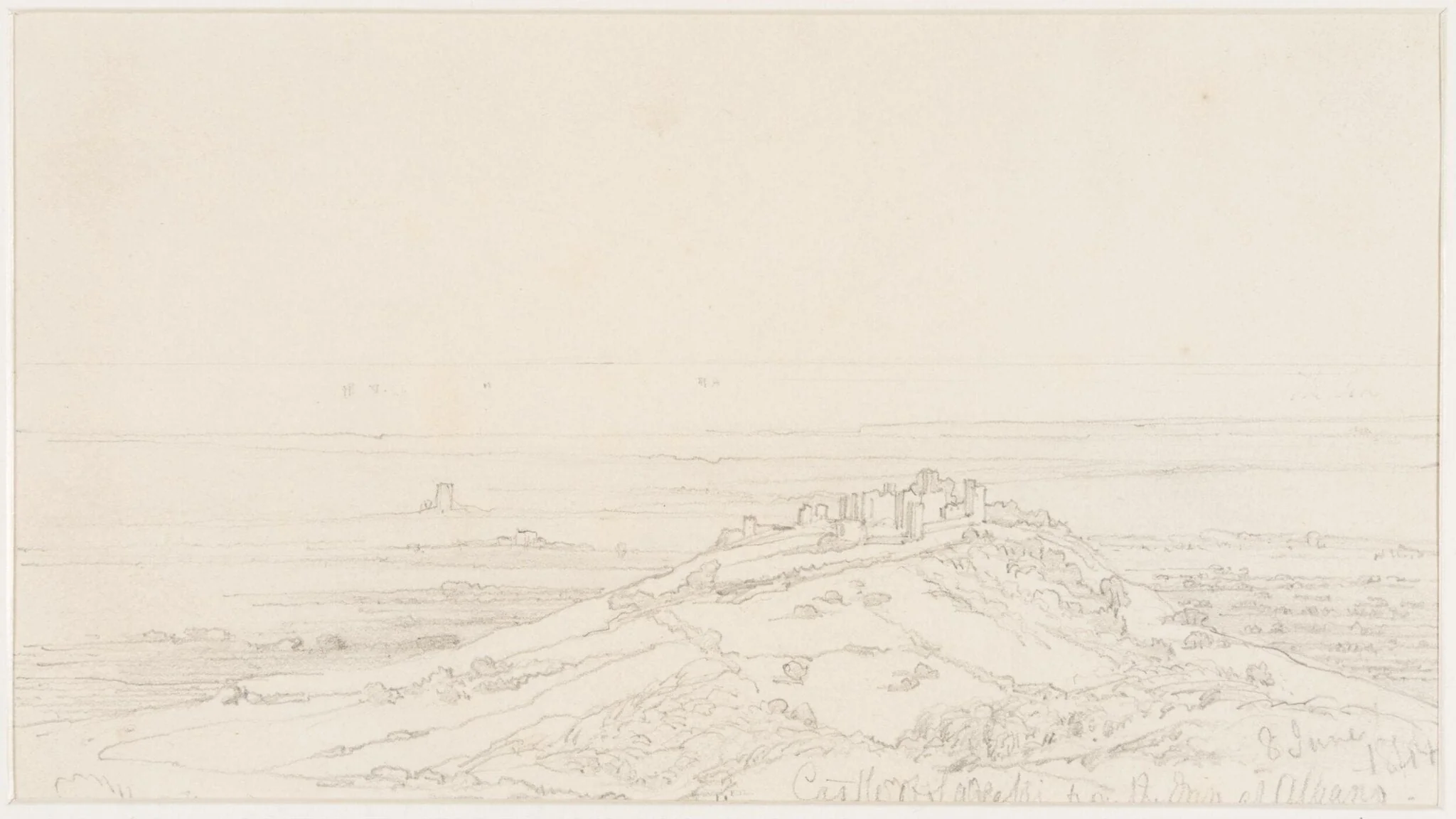 Castle of Savelli. From the Inn at Albano., by Haden, 8