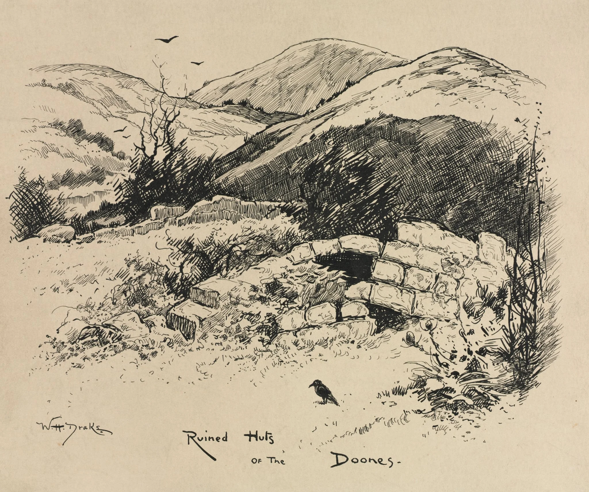 Tail Piece for Chapter LXXI from "Lorna Doone", by William Henry Drake, 1889