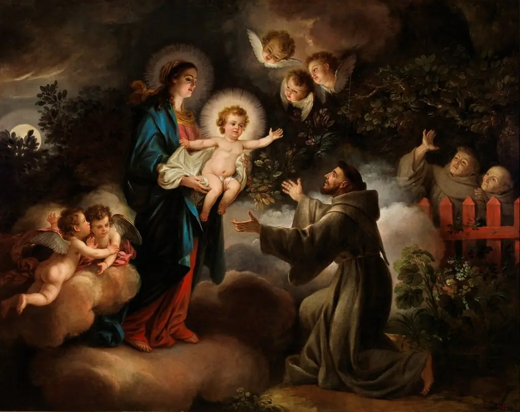 La Aparición de la Virgen a San Francisco