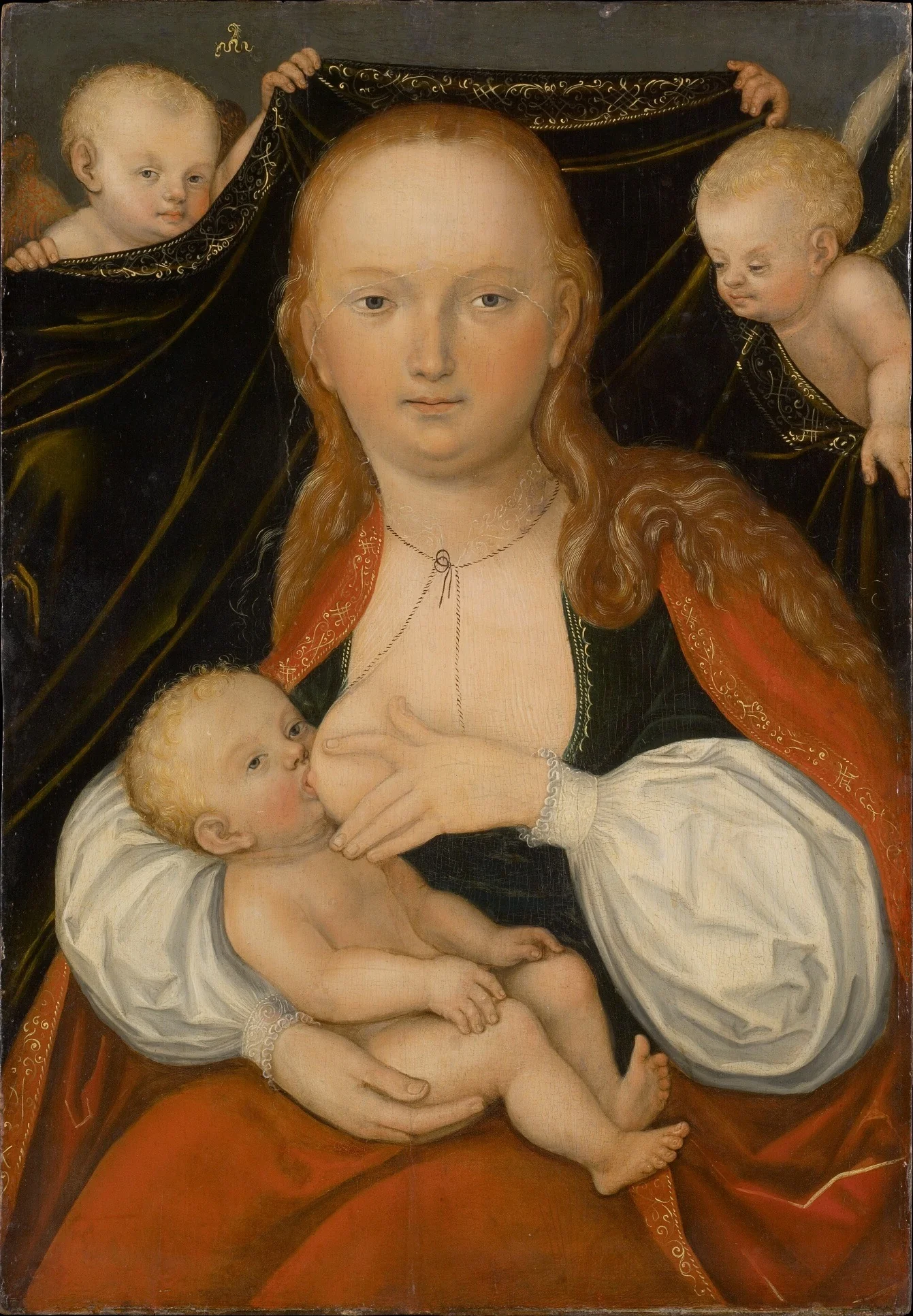The Virgin and Child, by Unknown, unspecified, 1537
