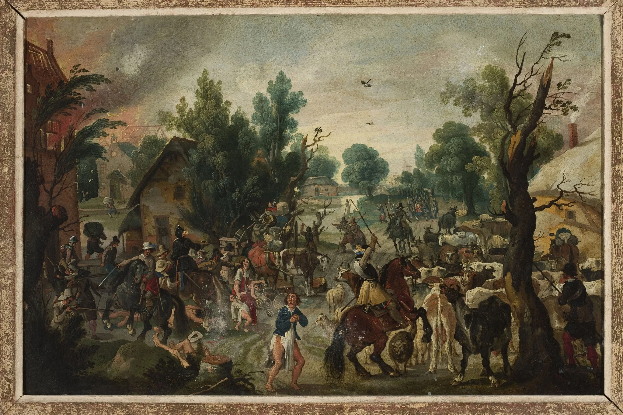 Assault on a town, by Sebastiaen Vrancx, unspecified, 1620