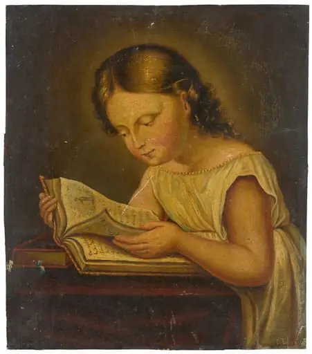 Lesendes Mädchen