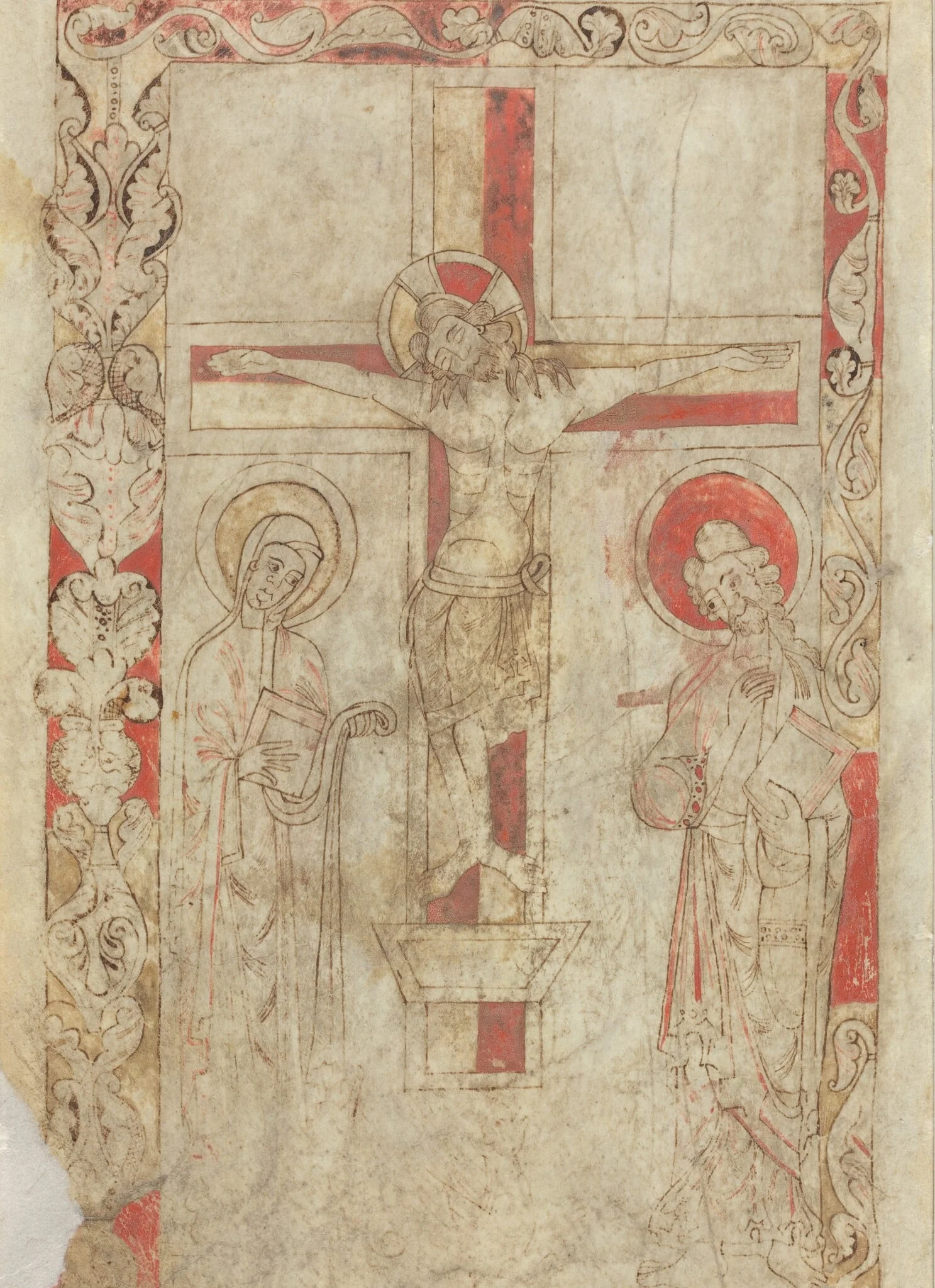 The Crucifixion [verso], by French 12th Century, 1101