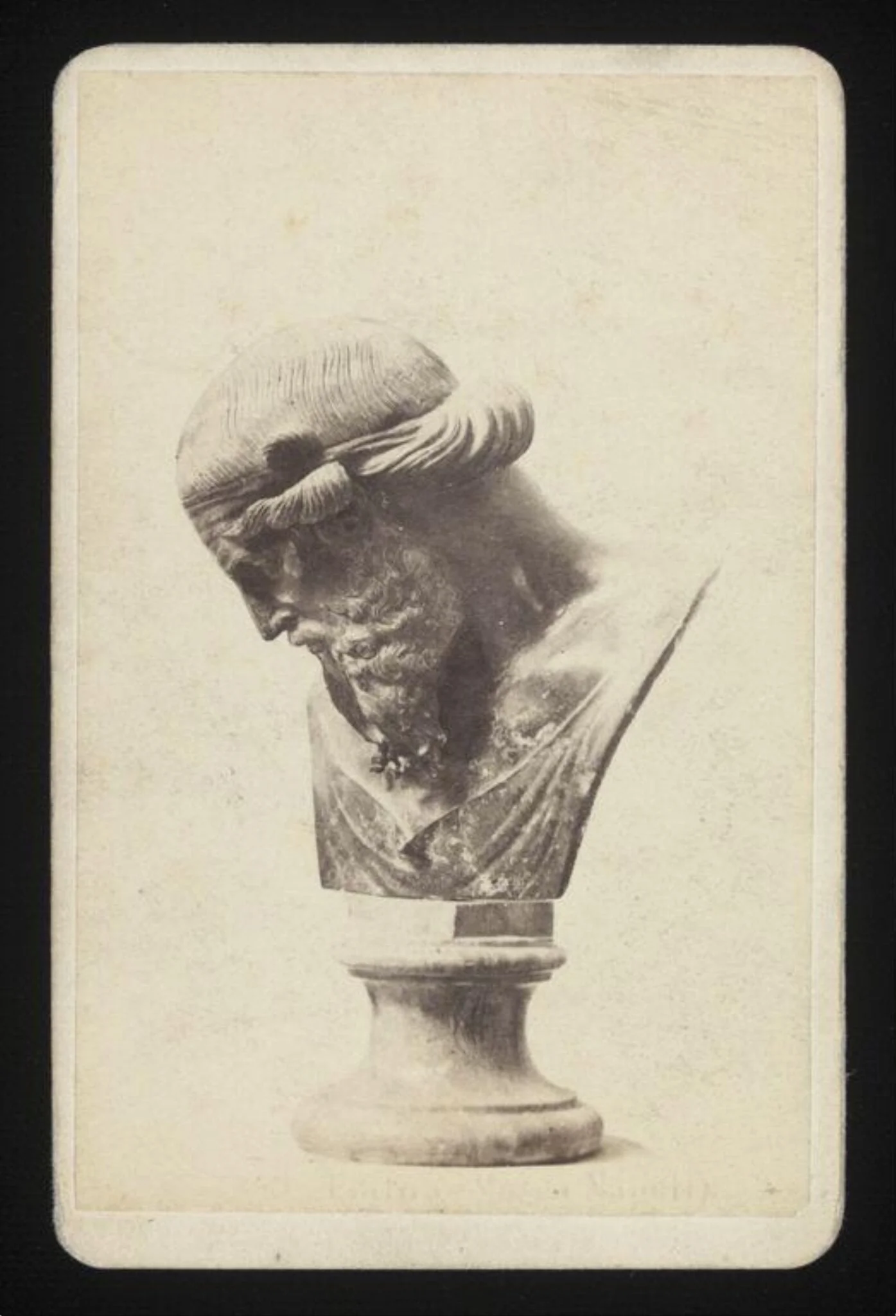 A Bust, by Edmundo Behles, photographic, 1850