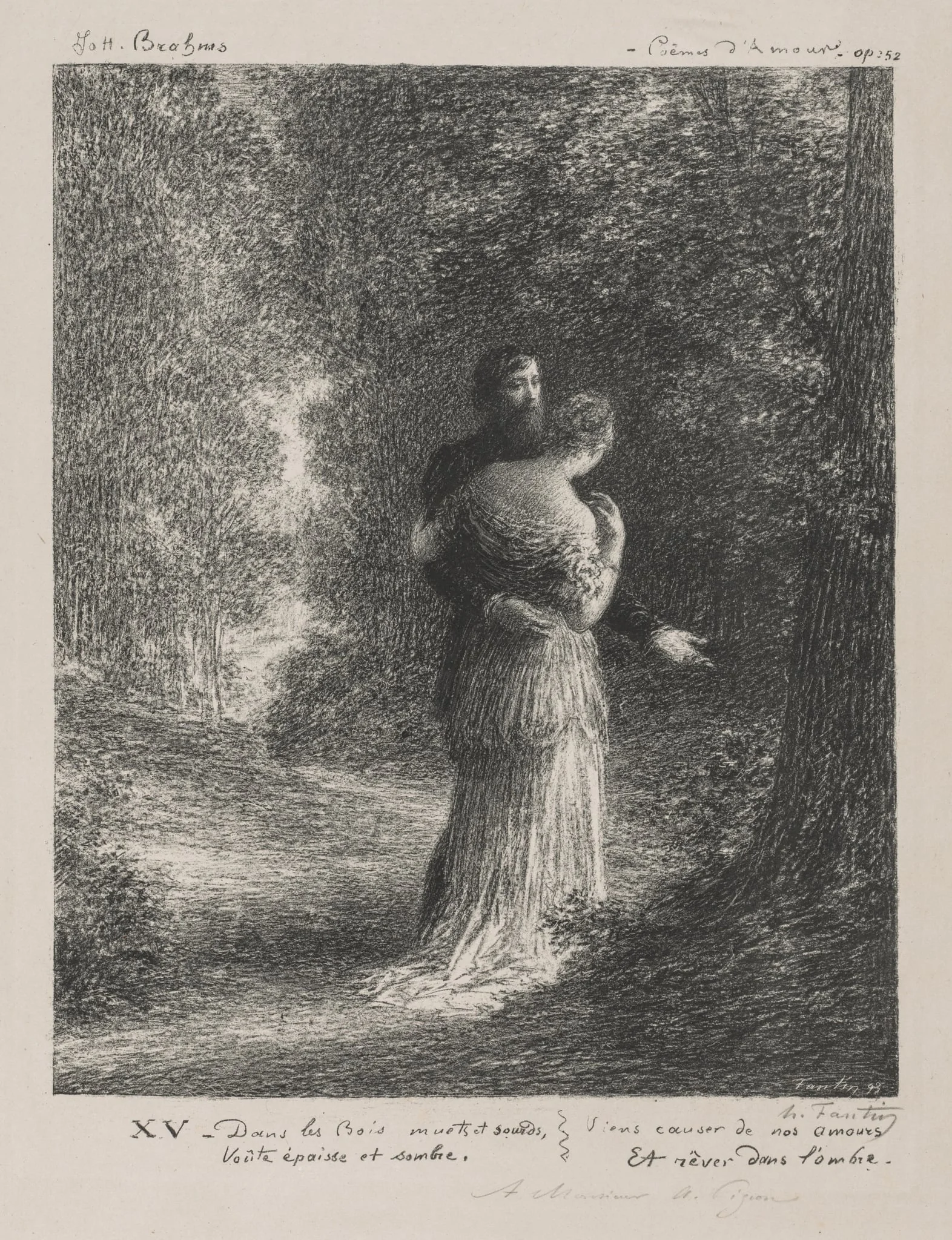 Love Poems (Third Plate), by Henri Fantin-Latour, 1893