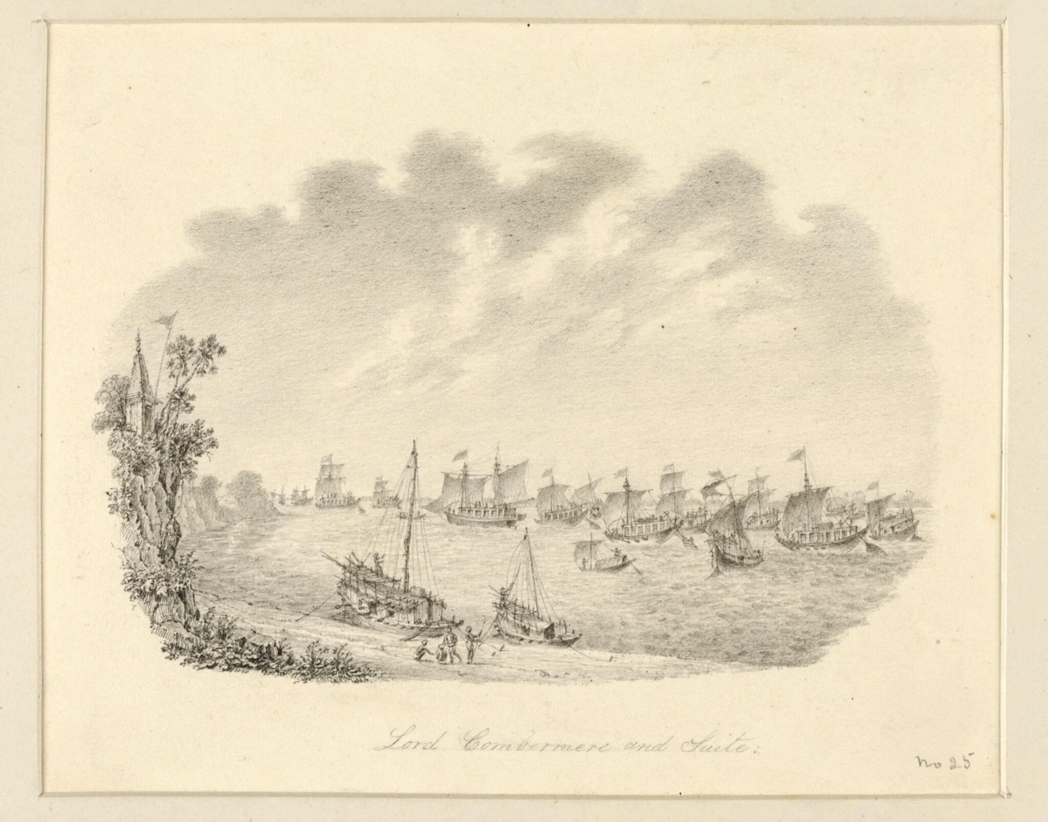 Lord Combermere and Suite, by Robert Captain Smith, 1830