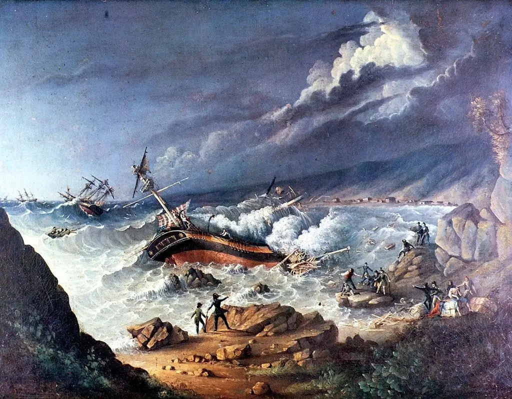 El naufragio del 'Arethusa'