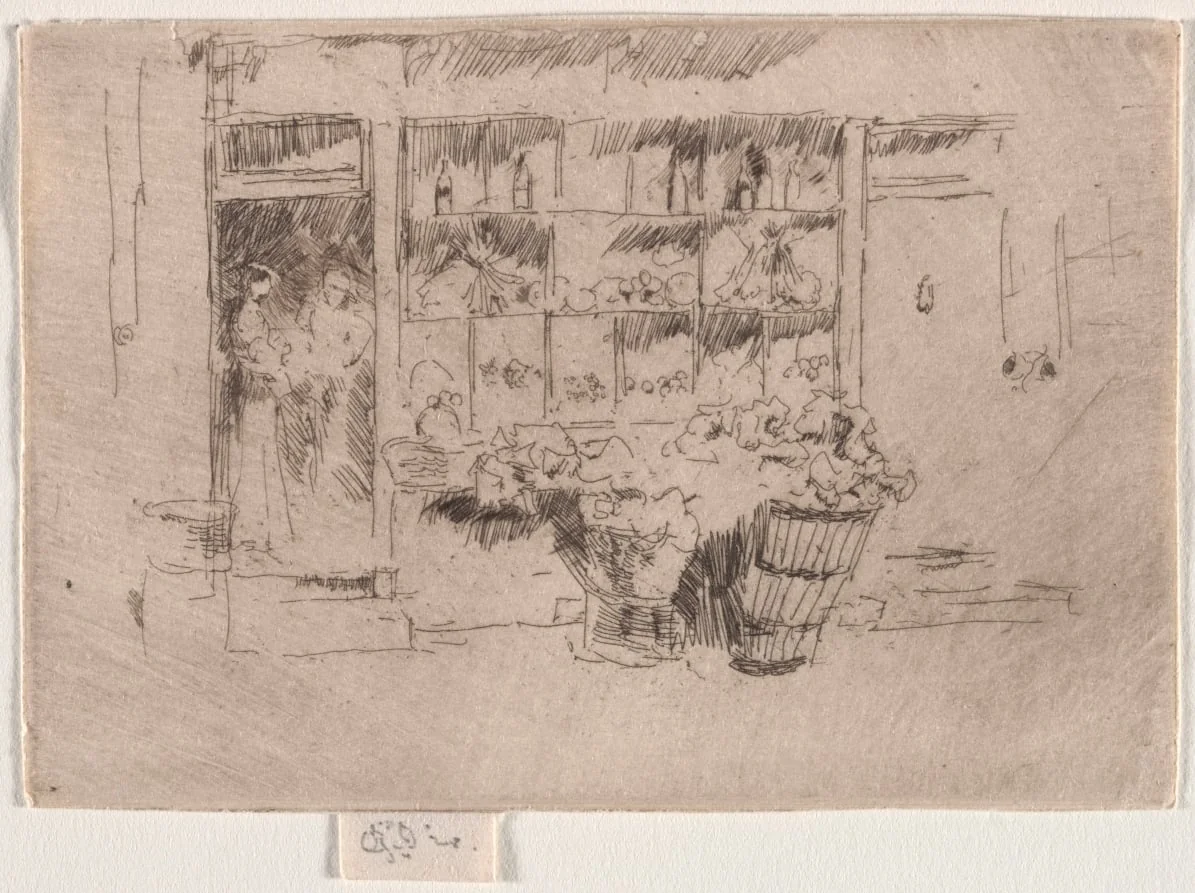 Fruit Shop, by James McNeill Whistler, 1886