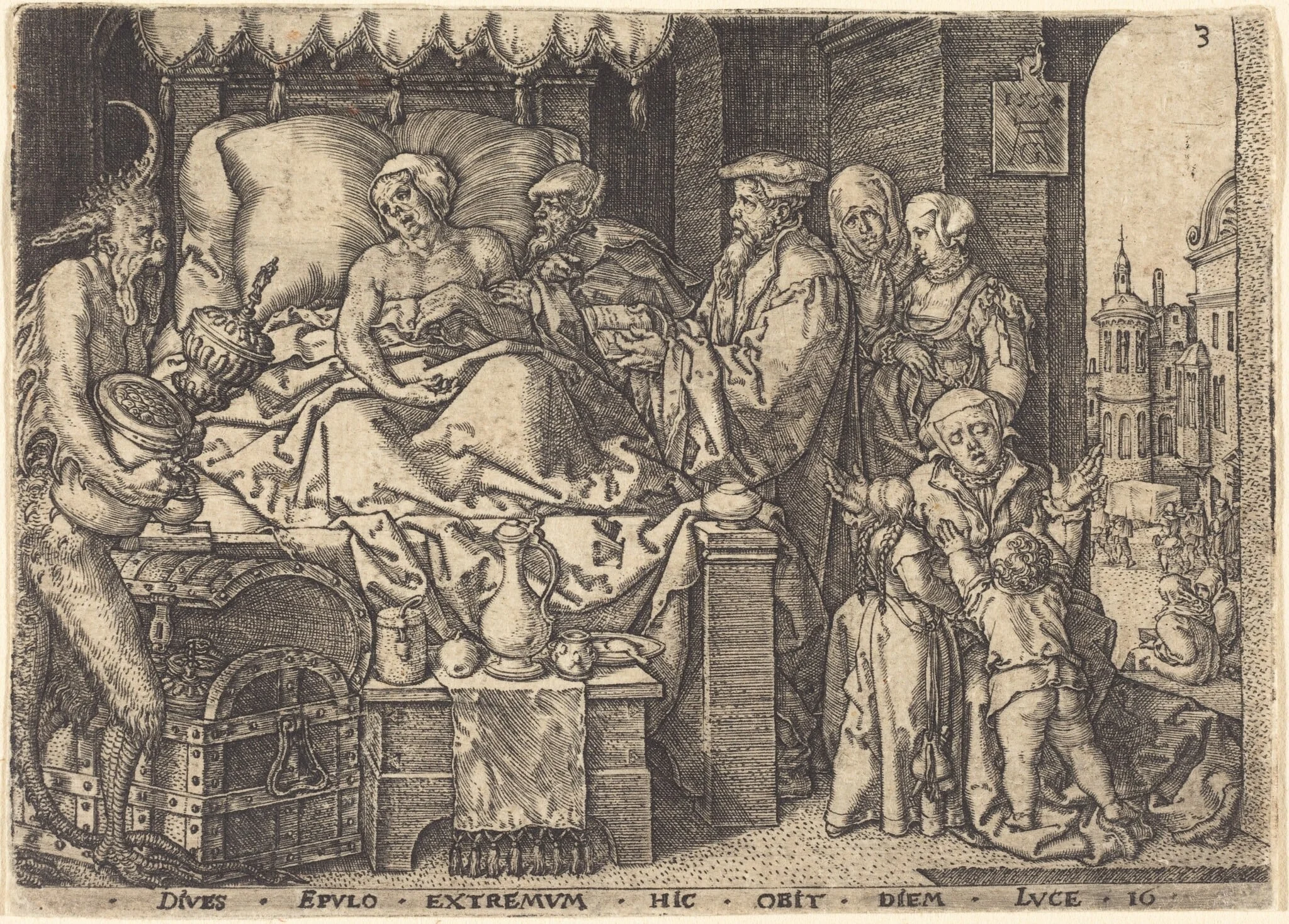 The Rich Man on His Death Bed