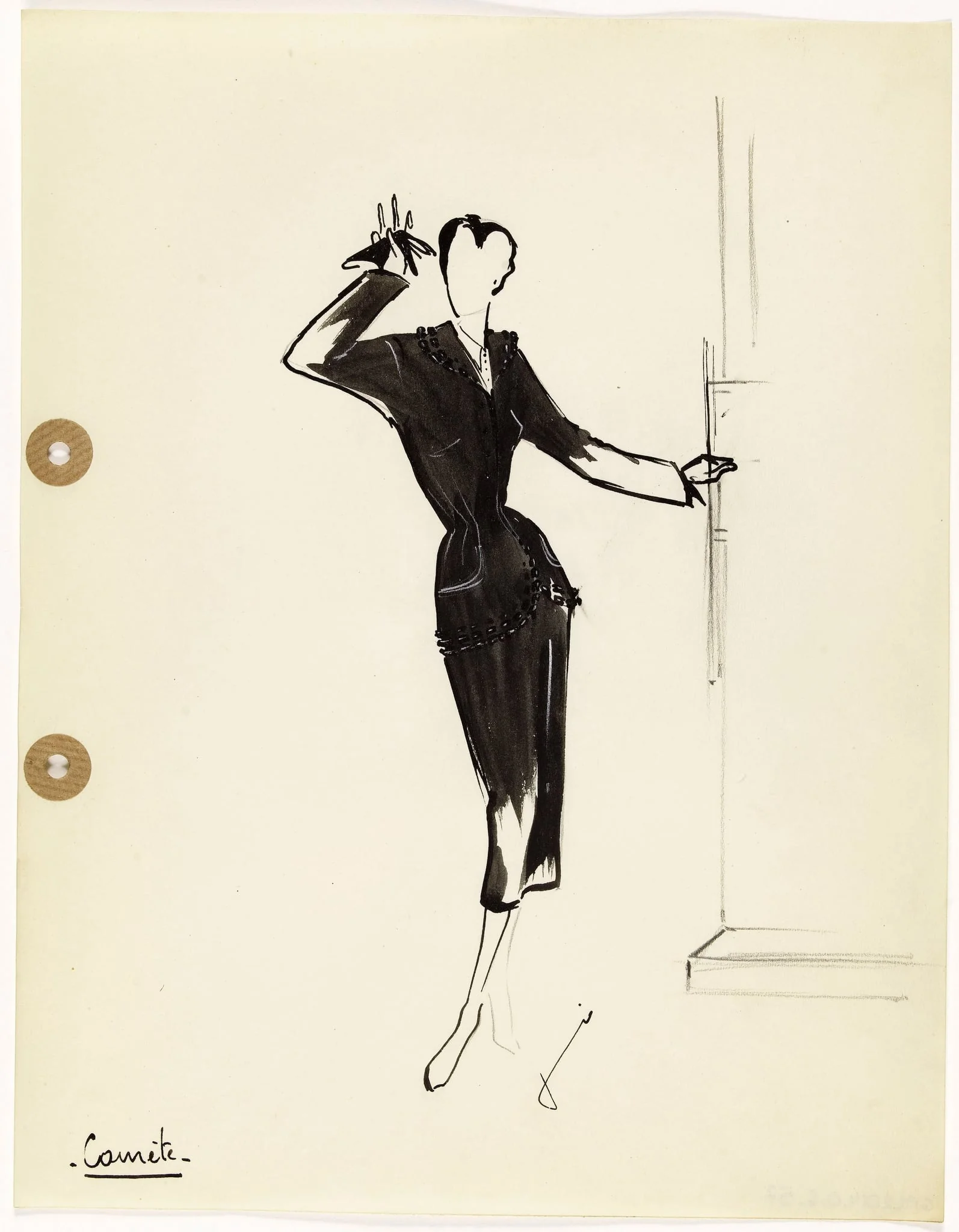 'Comète', by Carven, 1949