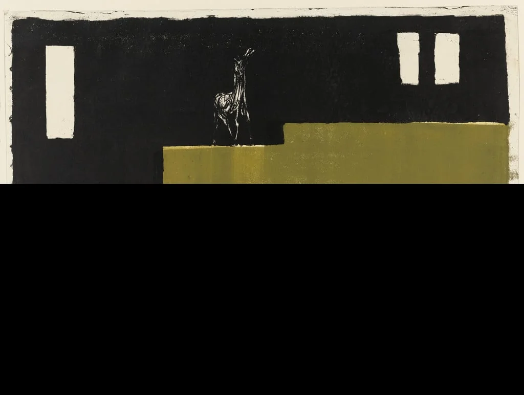 Untitled, by Valdemar H. Elenbaas, ink, 1950