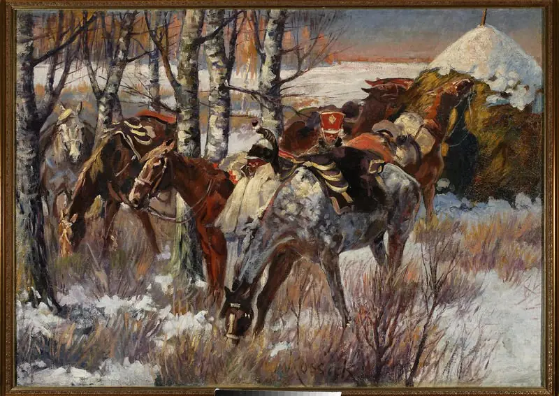 Uhlans’ stopever in the snow
