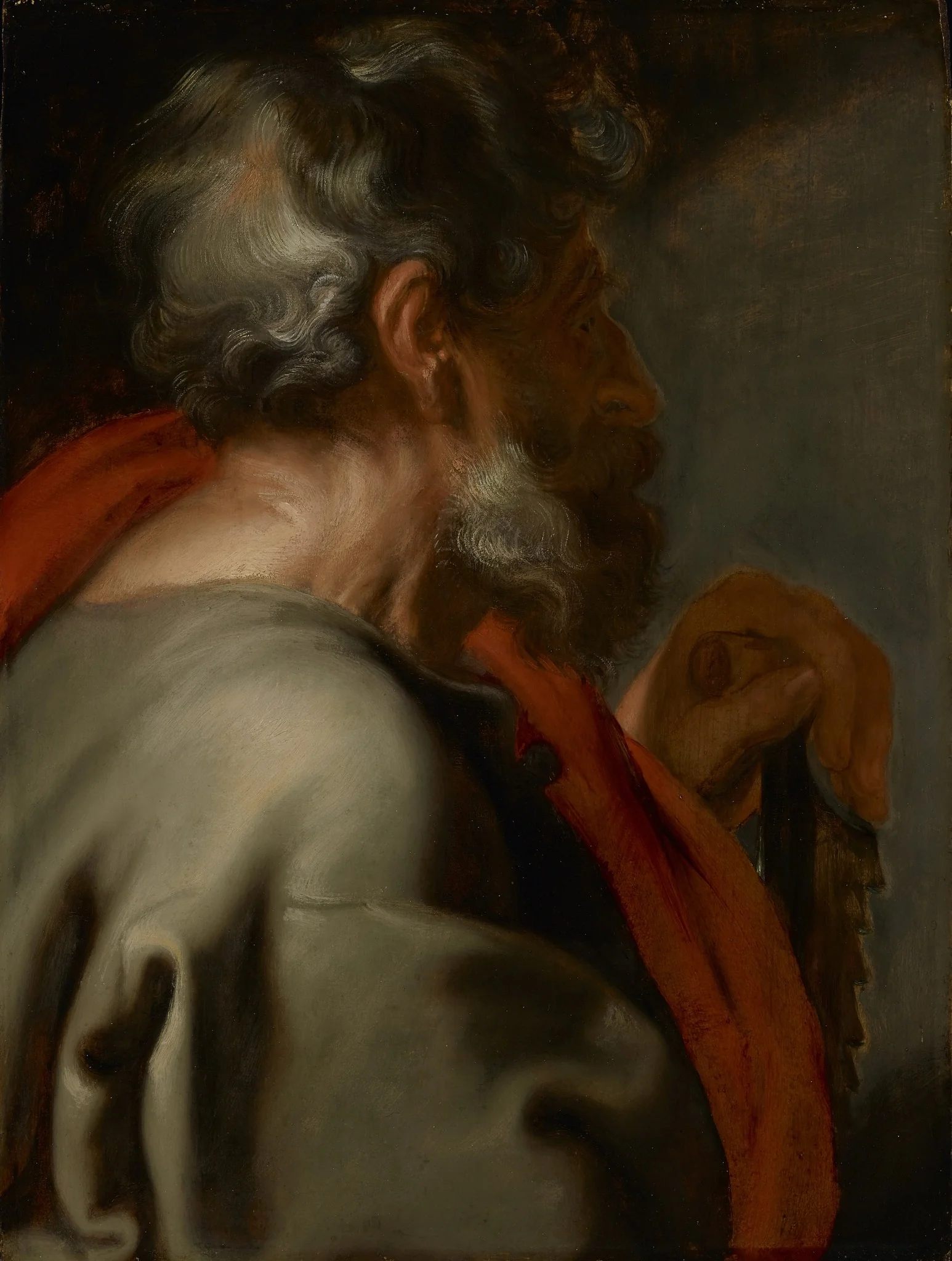 The Apostle Simon, by Anthony van Dyck, oil, 1618