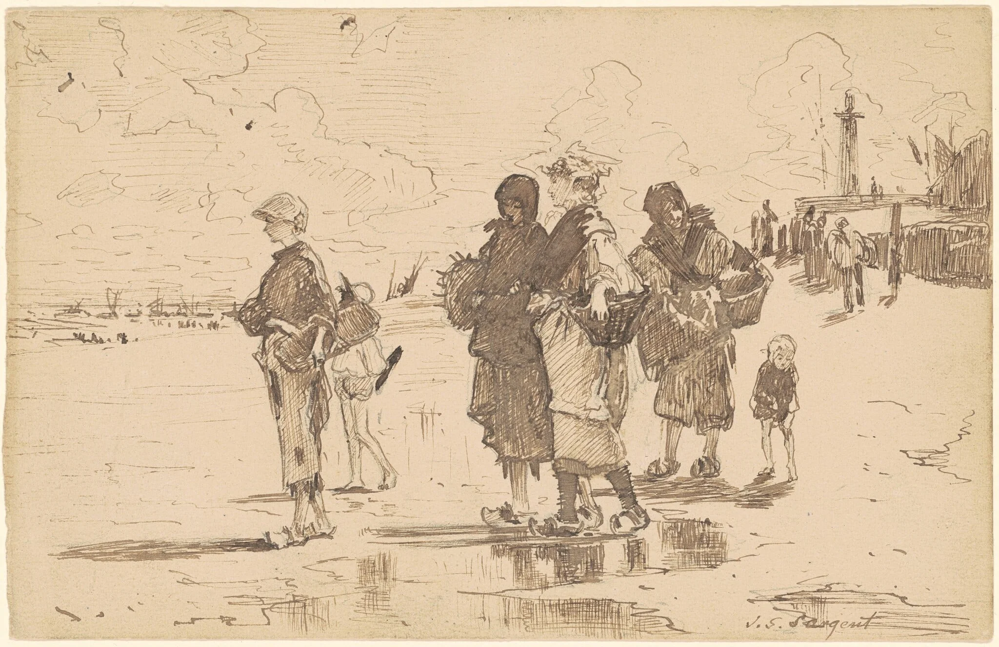 En route pour la pêche (Setting Out to Fish)