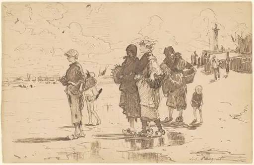 En route pour la pêche (Setting Out to Fish)