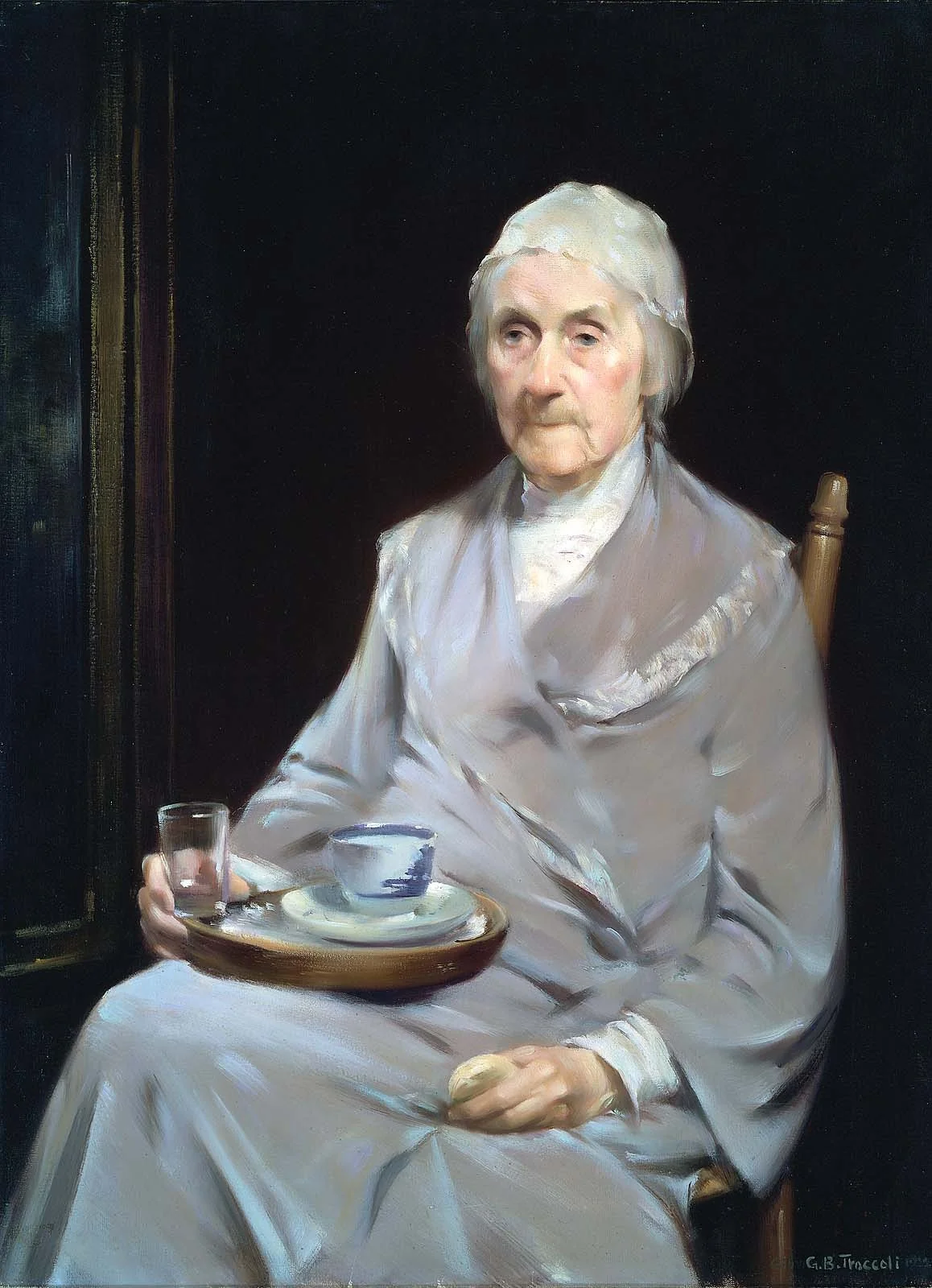 Mrs. Edwin Champney (Lady with a Tray), by Giovanni Battista Troccoli, oil, 1922