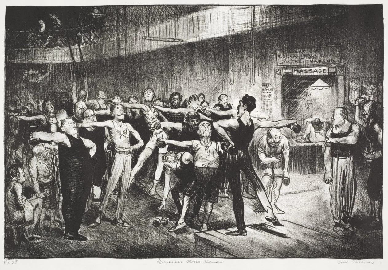 Business Men's Class, by George Bellows, 1916