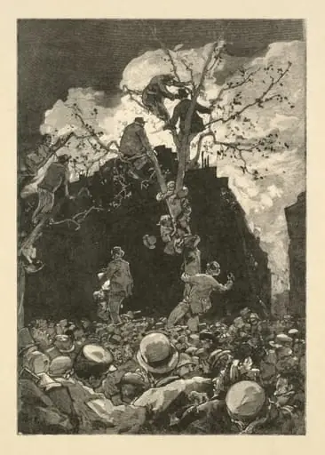 Men Watching a Fire