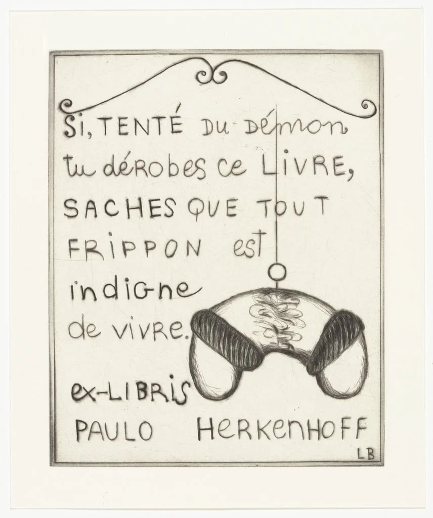 Untitled, by Louise Bourgeois, ink, 2002