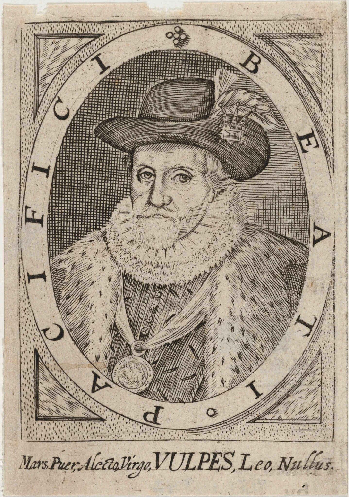 James I, by Unknown 19th Century, ink, 1850