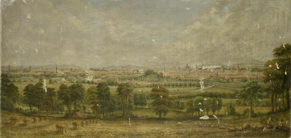 View of Oxford from above Ferry Hinksey, by Joseph Fisher, oil, 1872