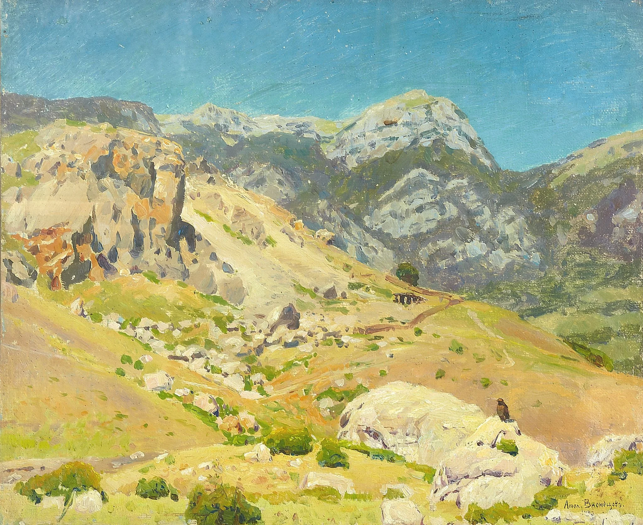Avunda mountain. Gurzuf, by Apollinary Vasnetsov, unspecified, 1894