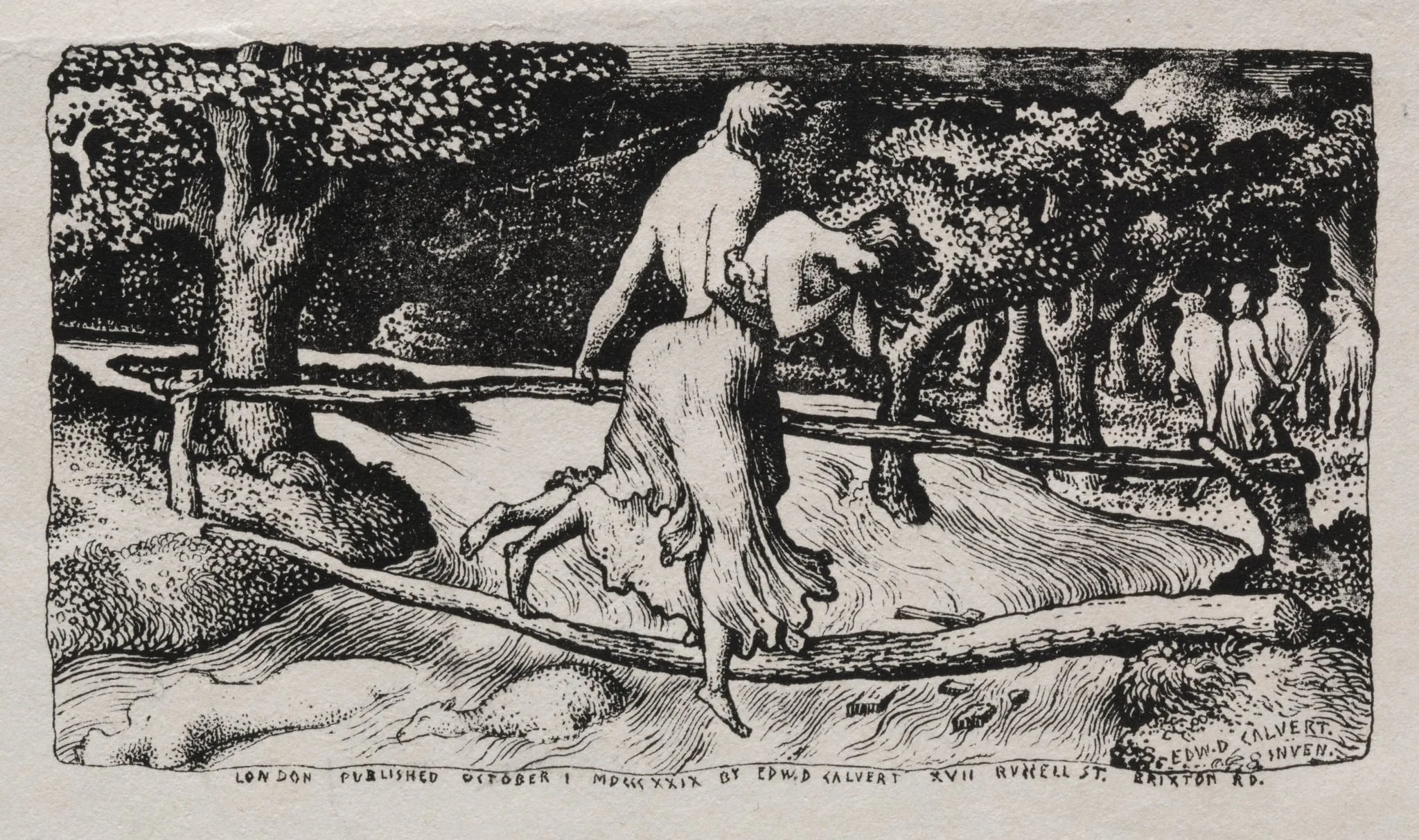 The Flood, by Edward Calvert, 1829