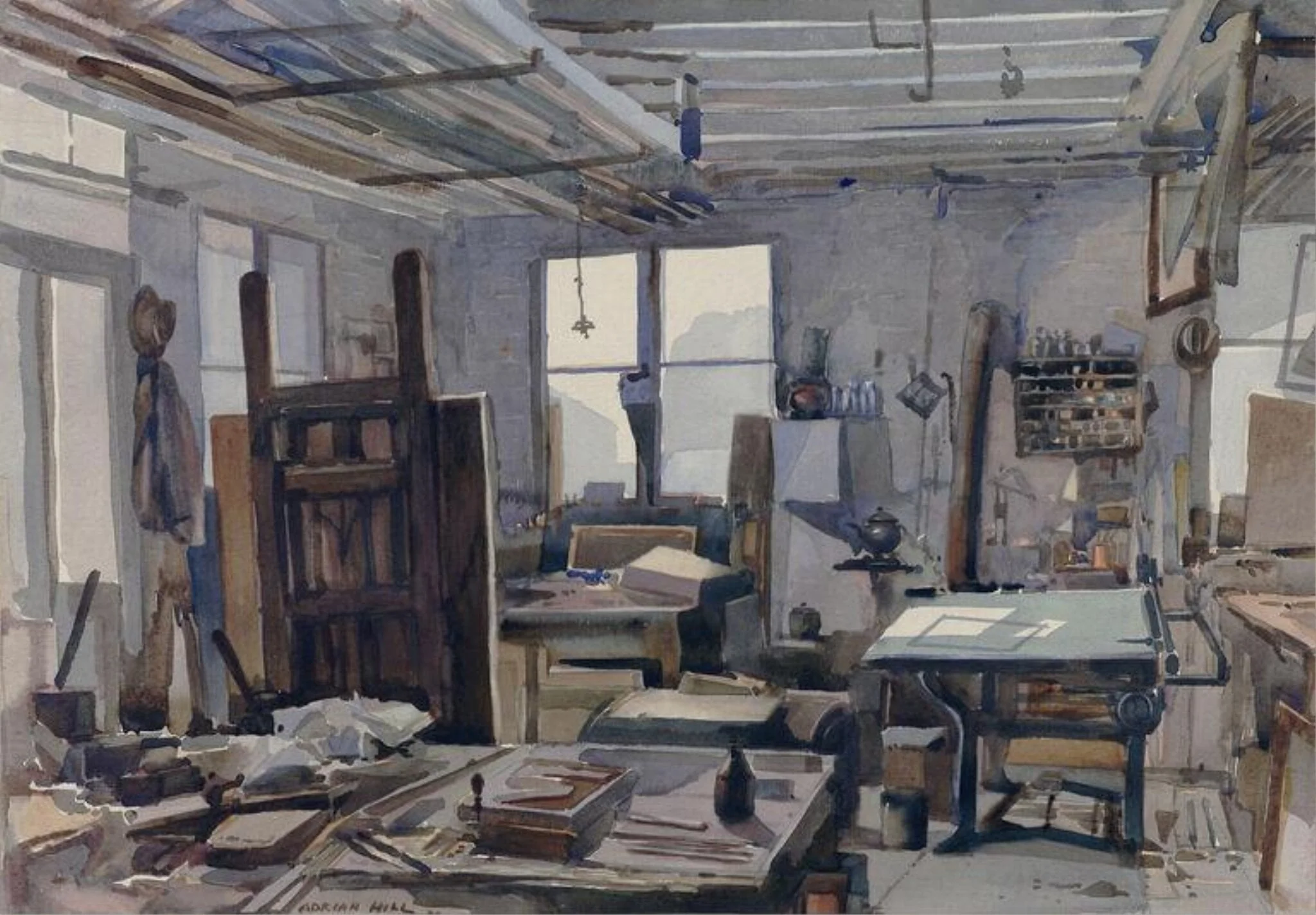 Interior of Charles West's Workshop