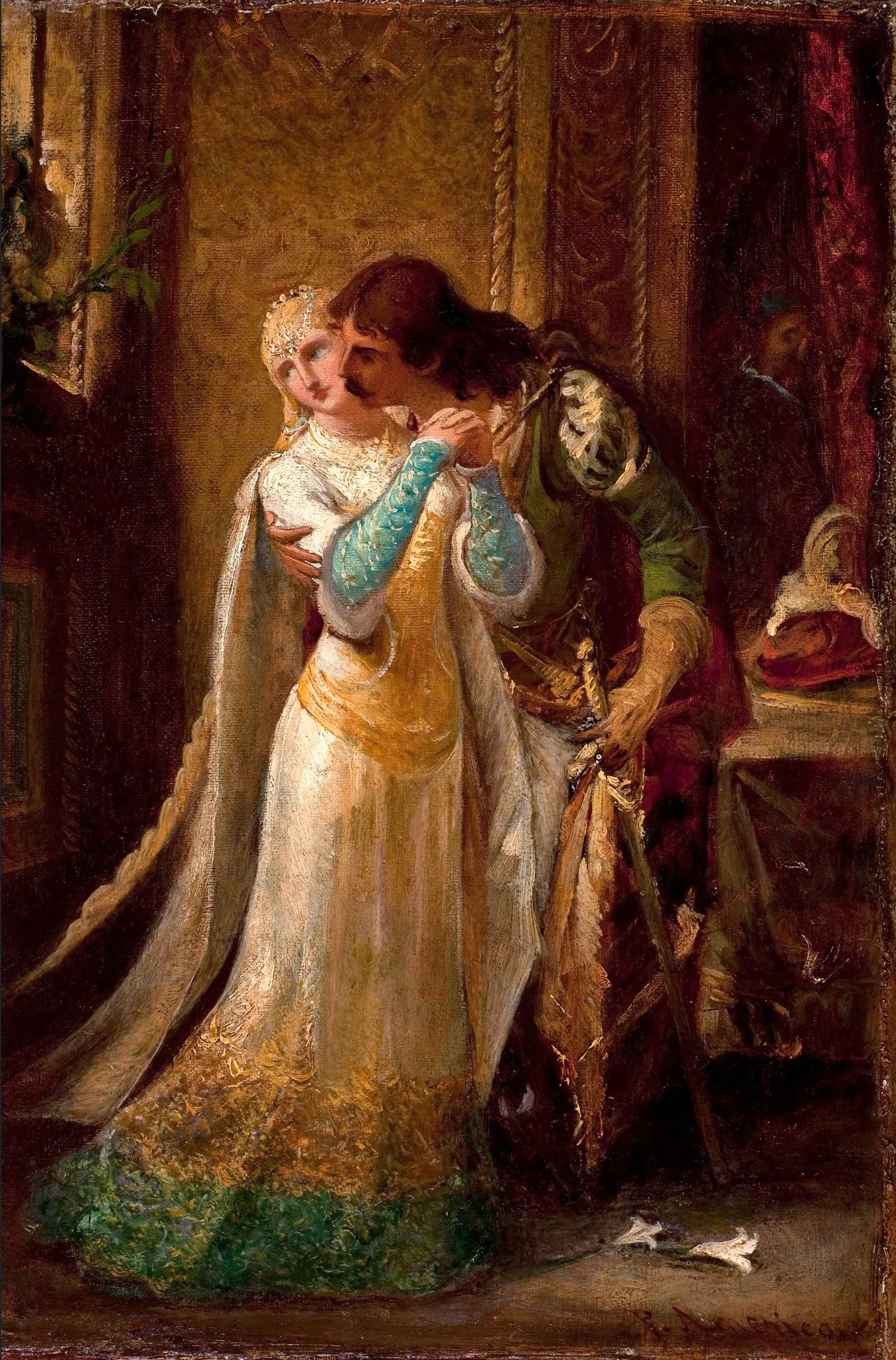 Faust and Gretchen, by Pedro Américo, oil, 1500